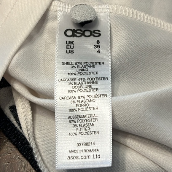 ASOS | Geometric Striped Tailored Dress | Size 4 - Picture 14 of 15